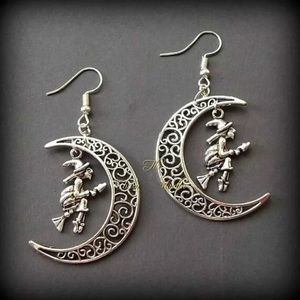 Witch Crescent Moon Earrings